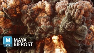 Huge Explosion made with Maya Bifrost [upl. by Krutz]