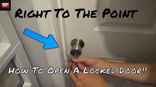 How To Open A Locked Door With Any Kind Of Plastic Card [upl. by Lleumas]