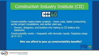 Industry Productivity and Constructability Initiatives [upl. by Maurer82]