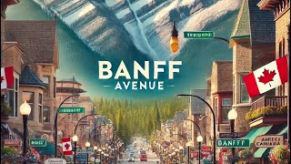 Banff Canada Walking tour of the Banff Rocky Mountains View streets banff alberta canada [upl. by Llerdnad141]