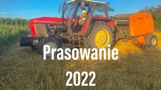 Prasowanie Słomy 2022 Ursus 1002ampPrasa Polmot Warfama Z543 [upl. by Alehcim51]