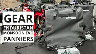 Gear Enduristan Monsoon Evo Panniers 4K [upl. by Alemak78]