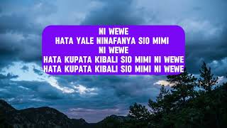 HAPA NIMEFIKA SIO MIMI NI WEWE LYRICSLYRICS VIDEO  JOYBILLAH YESU UONGEZEKE [upl. by Regnij]