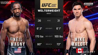 NEIL MAGNY VS MIKE MALOTT FULL FIGHT UFC 297 [upl. by Stanwin706]