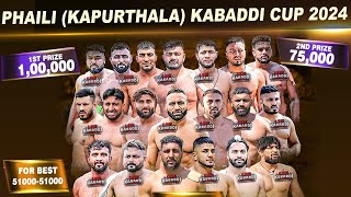 LIVE Kabaddi  Phiali Kapurthala Kabaddi Cup 2024 [upl. by Isak]