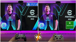 Efootball 2024 PS4 Slim Vs Xbox One S [upl. by Magas]