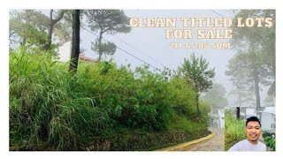 BAGUIO RESIDENTIAL LOTS FOR SALE 285 amp 211 SQM [upl. by Atiuqin509]