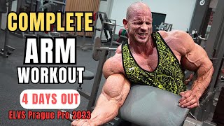 COMPLETE ARM WORKOUT  DELTS TRICEPS BICEPS amp CALVES  4 Days Out of EVLS Prague Pro 2023 [upl. by Ngo]