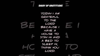 DIARY OF GRATITUDE beautifulwords grattitude thankyoulord [upl. by Nyrhtak]