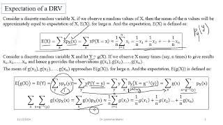 L13 Expectation of DRVs [upl. by Shalom]