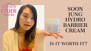 REVIEW Etude House  Soon Jung Hydro Barrier Cream [upl. by Guarino526]