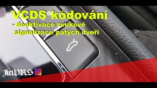 VCDS kódování  deaktivace zvukové signalizace pátých dveří [upl. by Itra153]