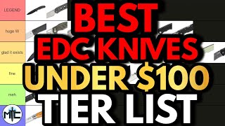 The BEST EDC Folding Knives Under 100  2024 TIER LIST [upl. by Merilyn]