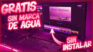 EL MEJOR EDITOR DE VIDEO GRATIS FACIL DE USAR Y SIN MARCA DE AGUA [upl. by Aniratac]