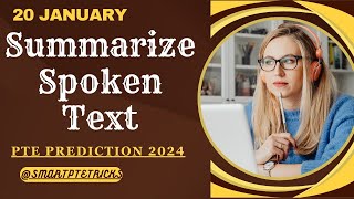 PTE Summarize Spoken Text  January 2024 Tips and Template [upl. by Federico]