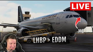 🔴 EU Saturdays Lets fly Airbus A320 to Munich [upl. by Cower]