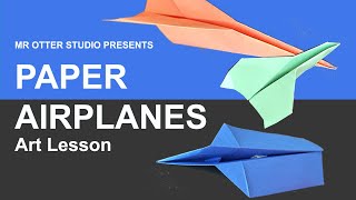 How To Make 3 Different Paper Airplanes [upl. by Trant]