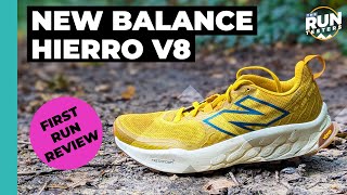 New Balance Hierro V8 First Run Review  Road to trail comfort for general running [upl. by Boykins989]