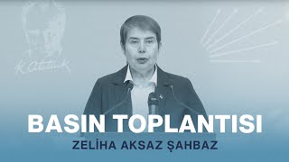 ZELİHA AKSAZ ŞAHBAZ BASIN TOPLANTISI 08112024 [upl. by Hardan188]