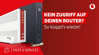 Kein Zugriff auf Deinen Router So klappts wieder [upl. by Suilienroc]