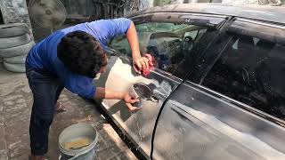 Car Painting process step by step  Honda rebirthcarsgarage10 [upl. by Doll]