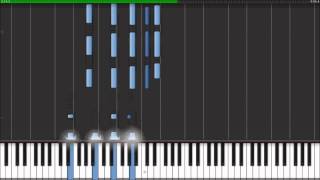 Radiohead  Videotape  Instrumental Piano Cover Synthesia Tutorial [upl. by Lessig]