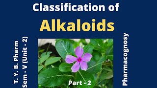 Classification of Alkaloids [upl. by Haret853]