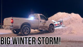 Biggest Snow Plowing Event This Season  F350 amp Boss DXT Plow  Saint Paul MN [upl. by Gates]