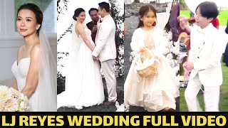 LJ REYES WEDDING FULL VIDEO NG KASAL NI LJ REYES AND PHILIP EVANGELISTA [upl. by Akemihs]