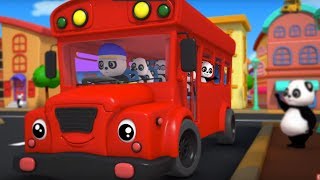 the wheels on the bus  3d rhymes  nursery rhymes  childrens songs [upl. by Aurelea]