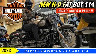 2023 Harley Davidson Fat Boy 114 Colors and Prices Update [upl. by Assecnirp]