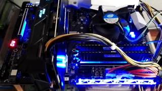 AORUS Flashing LEDs on Gigabyte z270xGaming7 Kaby Lake motherboard [upl. by Kubetz569]