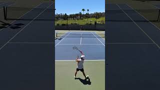 Attacking from the baseline forehand tennis [upl. by Nessaj]