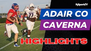 Adair County vs Caverna HIGHLIGHTS  HS Football 2024 [upl. by Adnohsek]