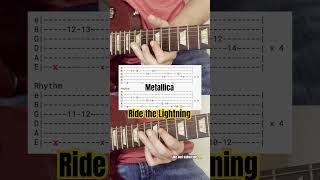 How to play Ride the Lightning intro from Metallica with 2 guitars [upl. by Orlena]