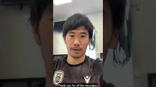 Shinji Kagawa 🎂 message Shorts [upl. by Novikoff]