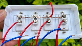 Best switch board wiring for home purpose 😇 [upl. by Demmy348]