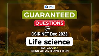 Guaranteed Questions For CSIR NET Jrf Life Sciences 2023 [upl. by Cassaundra]