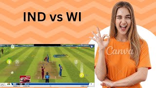 IND vs WI cricket match score in game play india cricket worldcup 2020 match team asiacup [upl. by Summer]