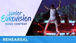 George Michaelides  Dance Floor Cyprus Rehearsal Junior Eurovision 2016 [upl. by Archie]