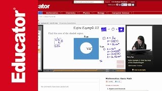 Basic Math Area of a Circle [upl. by Kaden]