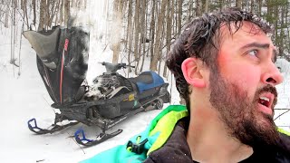 My Snowmobile Broke Down Stranded On a Mountain [upl. by Cosme440]