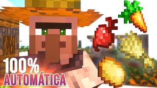 TUTORIAL MINECRAFT GRANJA DE CULTIVOS 100 AUTOMÁTICA [upl. by Viviane]