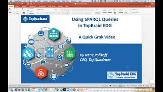 Quick Grok Video Using SPARQL Queries in TopBraid EDG [upl. by Flieger]