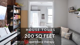 A 200SquareFoot Studio  House Tours  Apartment Therapy [upl. by Rothwell653]