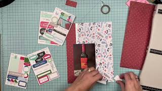 Scrapbook Process Dy 3  Wine Advent Calendar  85 x 11 Scrapbook Layout [upl. by Ennahoj857]