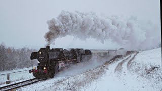 Dampfloküberführungen im Schnee 20 [upl. by Darline]