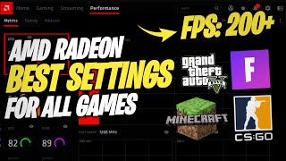 AMD Radeon Best Performance Settings Guide For All Games [upl. by Gladis]