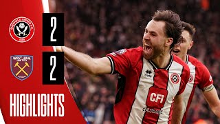 Ben Brereton Diaz 1st PL Goal 🇨🇱 Sheffield United 22 West Ham United  Premier League highlights [upl. by Meehar]