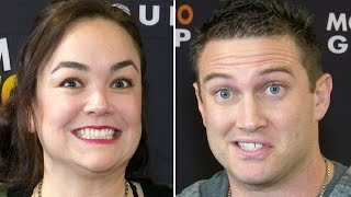 Attack On Titan Best Moments  Bryce Papenbrook amp Trina Nishimura Interview [upl. by Atsirhcal117]